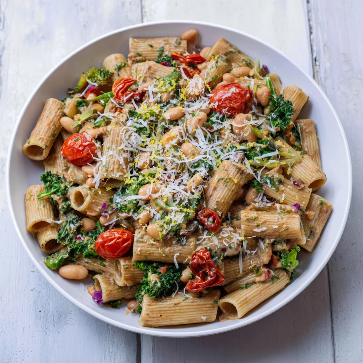 Healthy Tuscan White Bean Kale