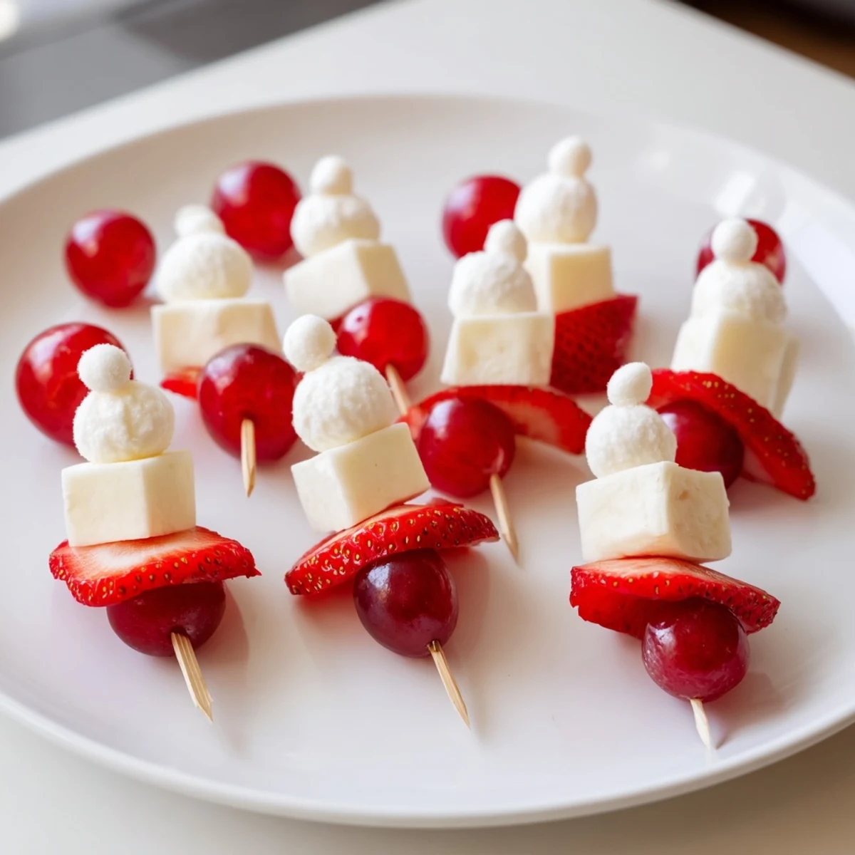 Santa Hat Fruit Cheese Platter