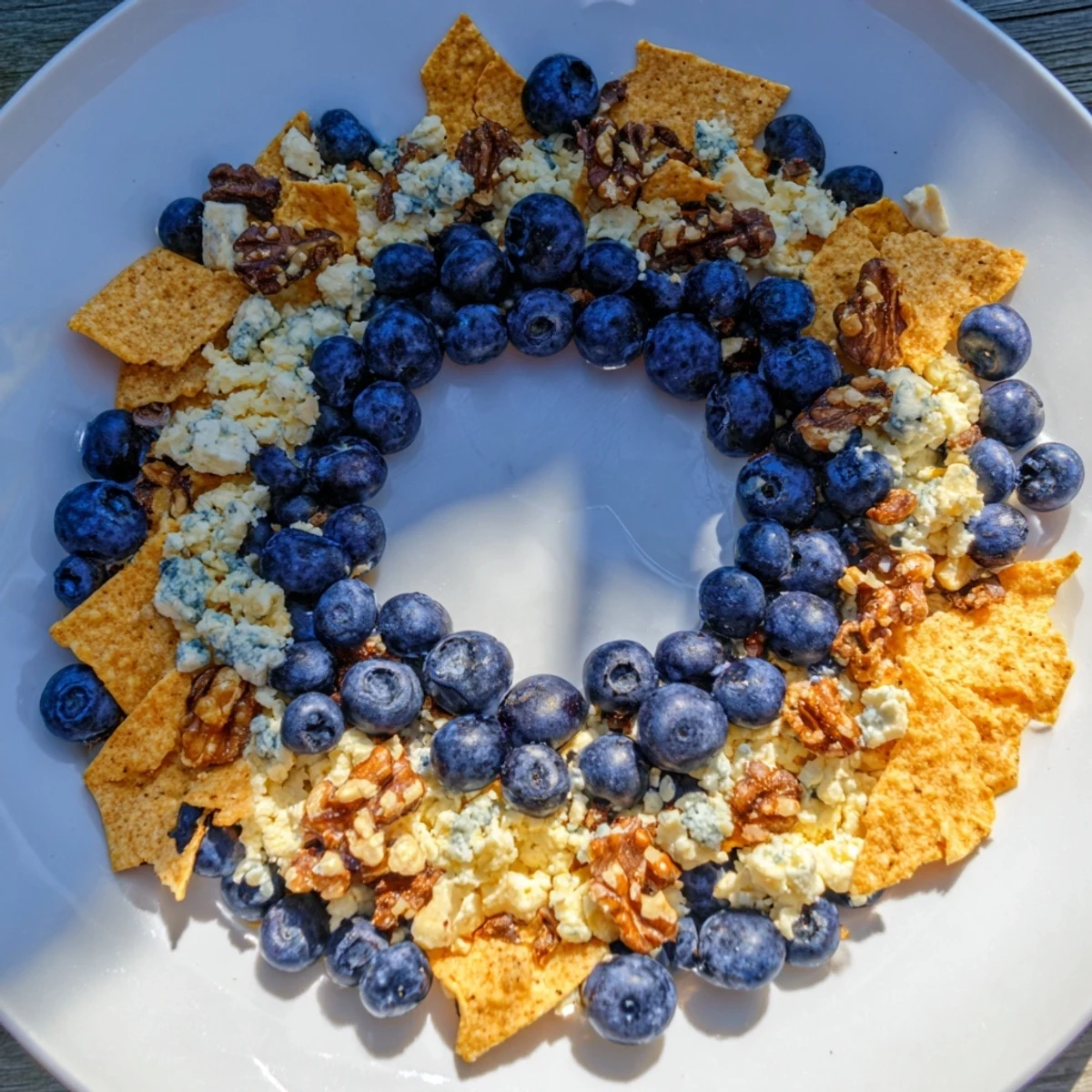 The Olympic Rings Interlock appetizer platter, a colorful assortment of fresh, vibrant ingredients perfect for parties.