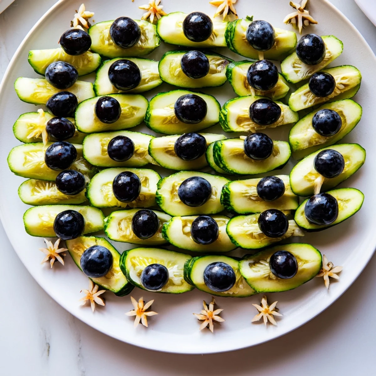 Peacock Tail Cucumber Grapes