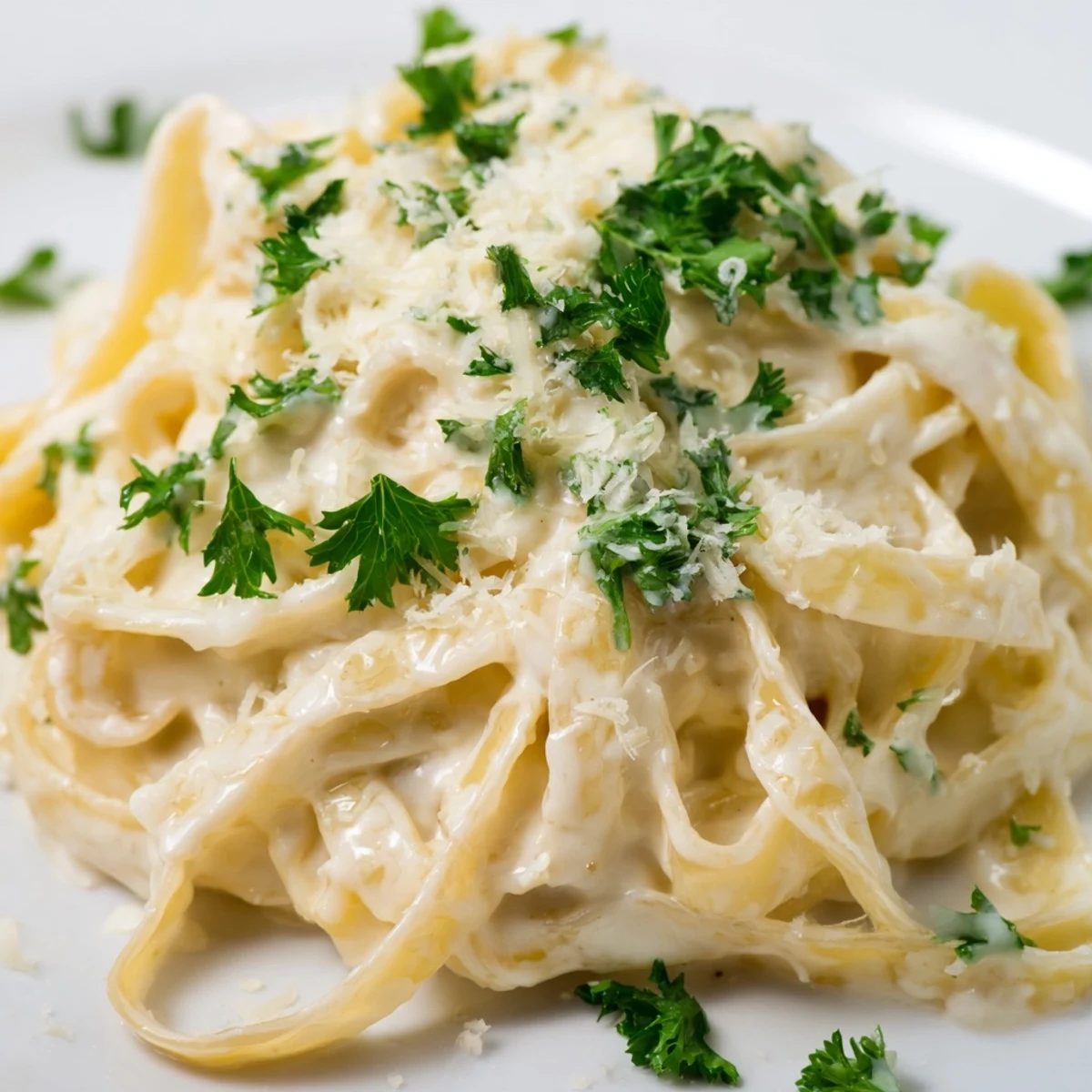 Quick and easy Pasta Alfredo Cottage Hack, a luscious Italian-American comfort food experience.