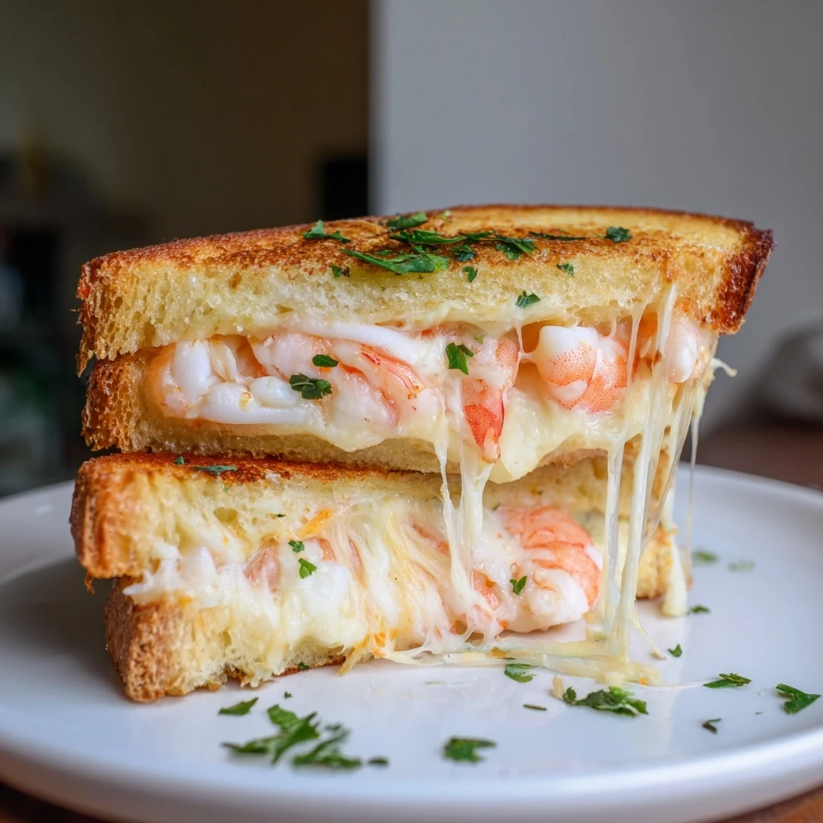 Quick Shrimp Grilled Cheese