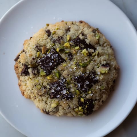 Salted Pistachio Chocolate Shortbread