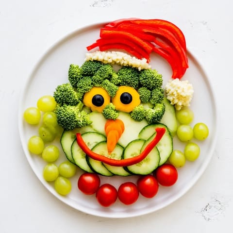 Savory Grinch Face Platter