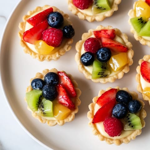 Mini Fruit Tartlets Circle