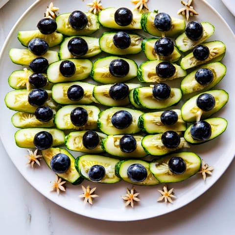 Peacock Tail Cucumber Grapes