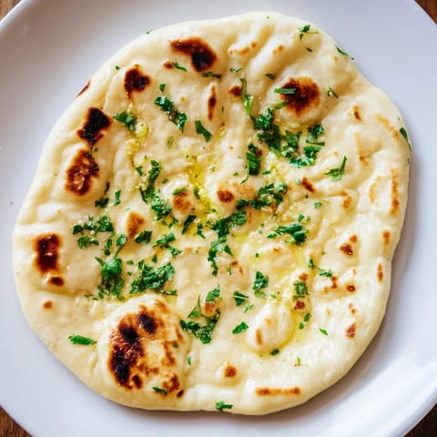 Homemade Garlic Naan Bread