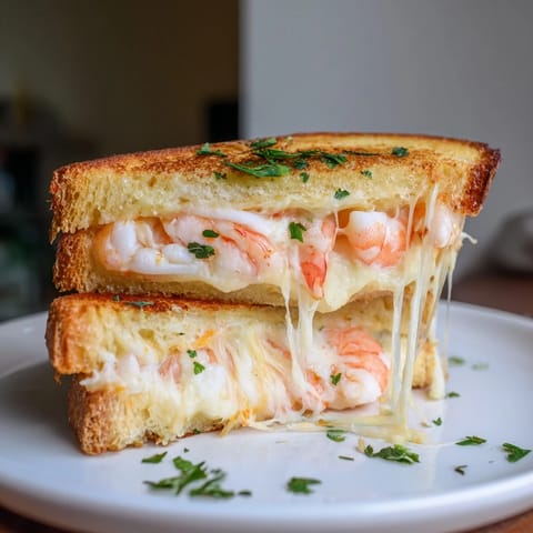 Quick Shrimp Grilled Cheese