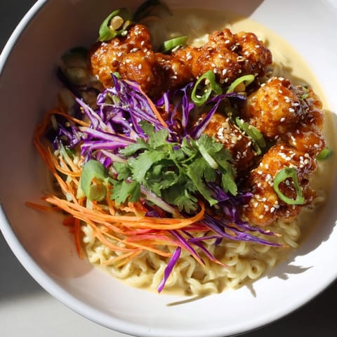 Buffalo Cauliflower Ramen Bowl