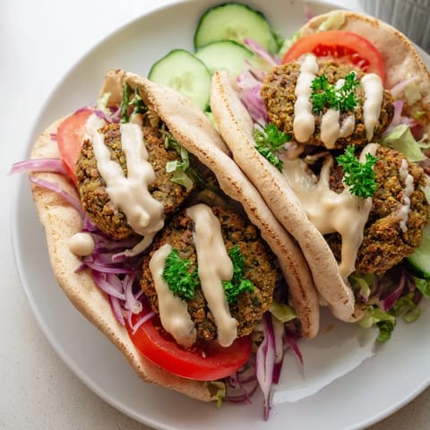 Crispy Falafel Pita Pocket