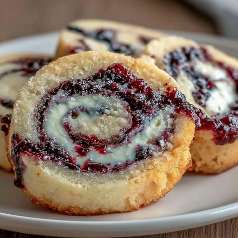 Blueberry Cheesecake Swirl Cookies