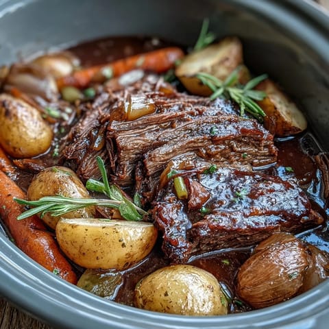 Onion Soup Slow Cooker Roast