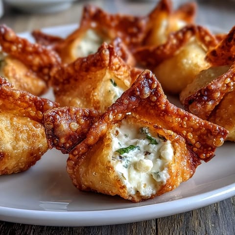 Crispy wontons filled with creamy cheese and fresh spring onions, served with sweet chili dipping sauce.  