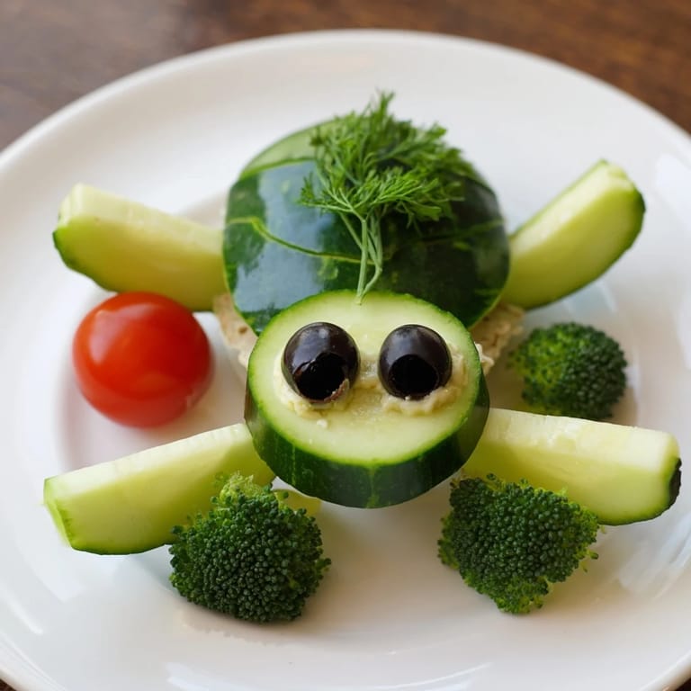 Get ready for a fun appetizer! These Slow & Savory Turtle Crudités feature fresh vegetables shaped to look like tiny turtles.