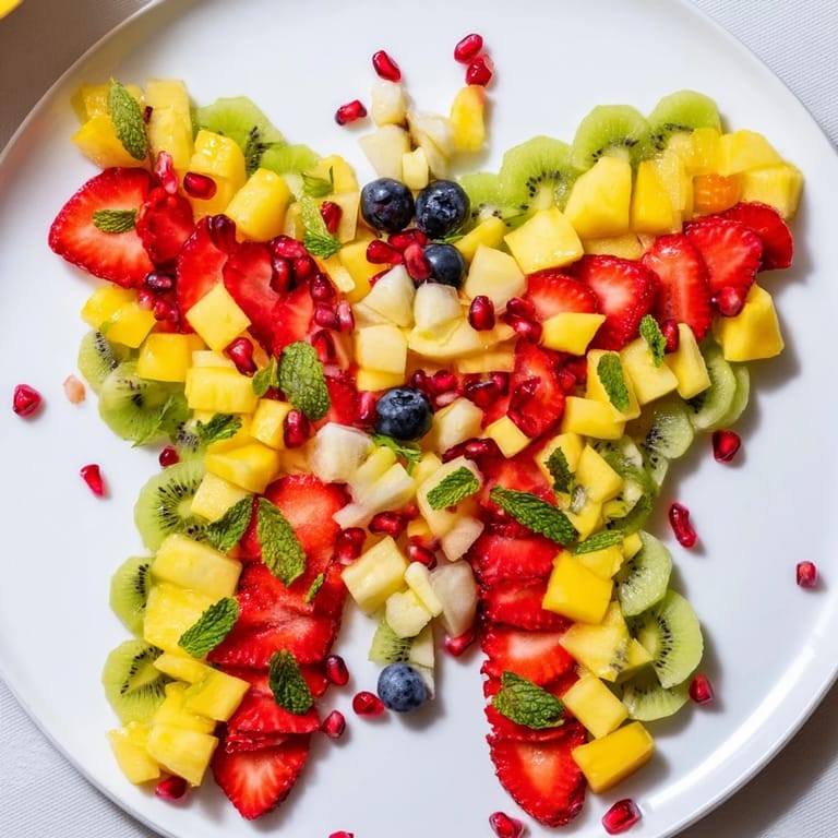 This beautiful Papillon de Fruits dÉté showcases the fresh, juicy fruits perfect for summer snacking.