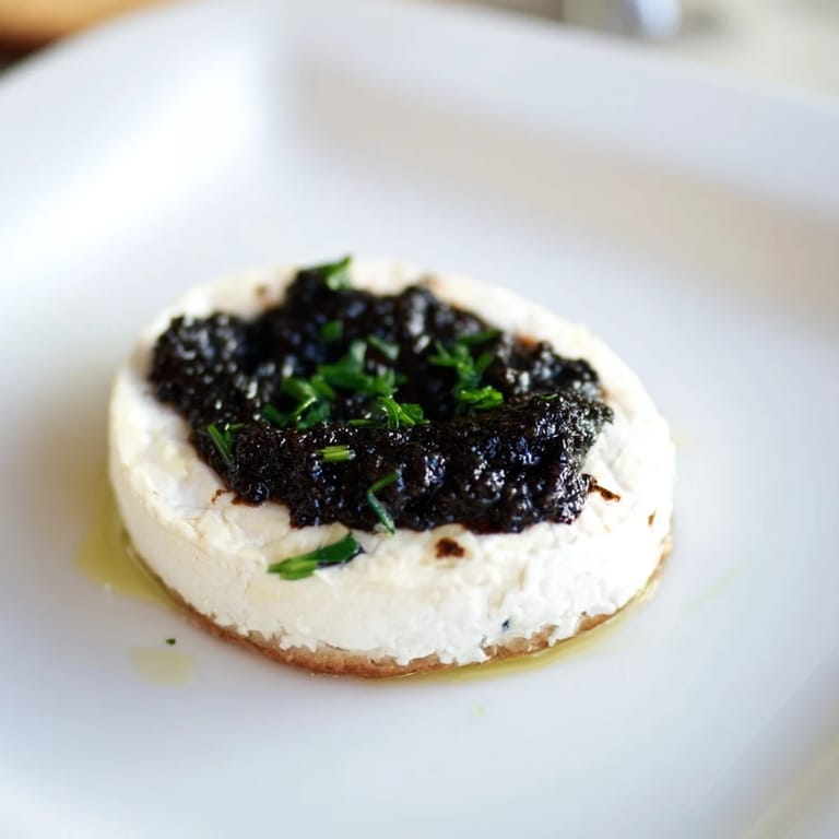 A close-up view presents the beautiful The Victorian Cameo, a vegetarian appetizer ready to be enjoyed.