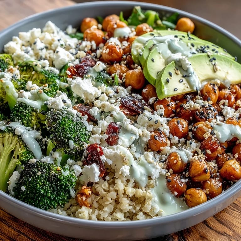 Colorful Customizable Grain Bowl featuring juicy shrimp, creamy avocado slices, and toasted pumpkin seeds on fluffy quinoa with dressing.