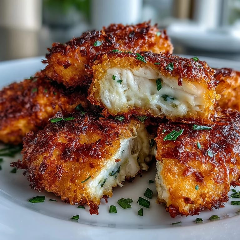Oven-baked Asiago Panko Chicken Bites arranged on a platter, perfect for a game-day snack or appetizer.
