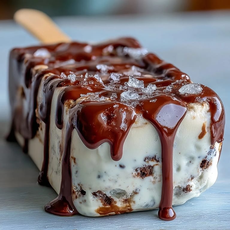 Delicious frozen vanilla bean frappuccino fudge pops perfect for cooling off on a hot summer day.  