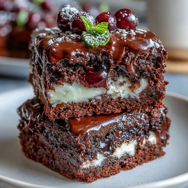 Tiered serving stand filled with mini dessert bar treats including chocolate brownies, lemon cheesecake cups, and fresh fruit tartlets for a festive gathering.