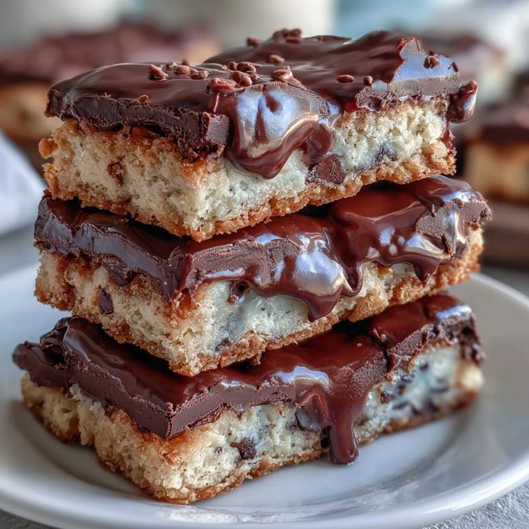 Soft, chewy clotted cream cookie bars baked with white chocolate chips, offering a luxurious twist on classic blondies.