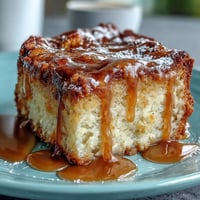 Dandelion honey cake with lemon glaze, a moist dessert with floral sweetness and citrus brightness, perfect for spring gatherings.